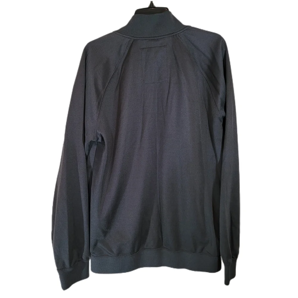 Hurley International Double Zip Warm-Up/Track Jacket Gray Sz LG- dk. gray